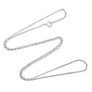 Cable Link Chain Necklace | Vintage Sterling Silver 925 | 18"